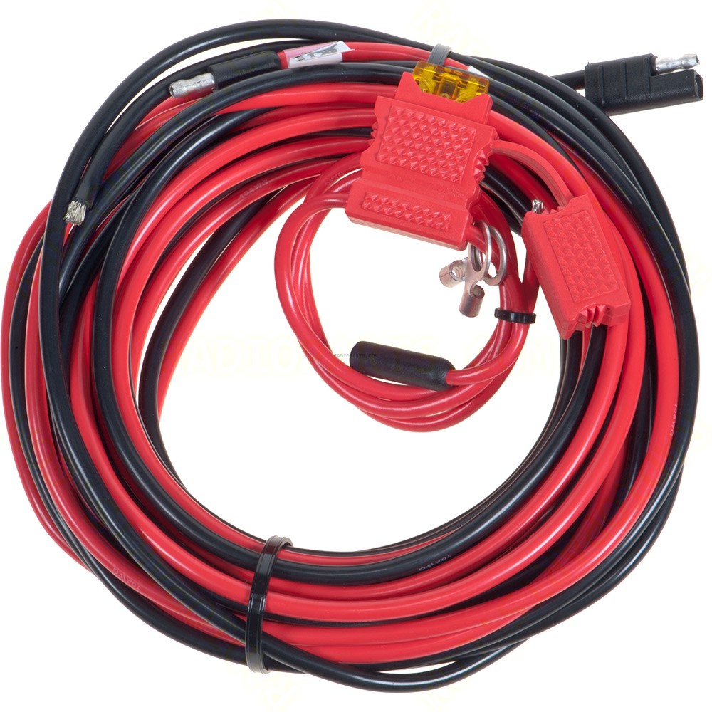 Motorola HKN4192 Power Cable to Battery 20' 20A - RadioParts.com