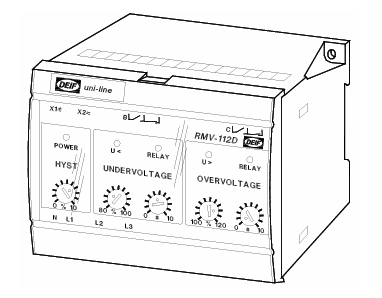DEIF RMV-112D 欠压过压继电器