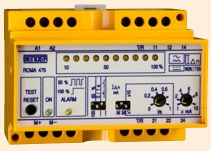 BENDER AC/DC灵敏剩余电流监测器RCMA475LY