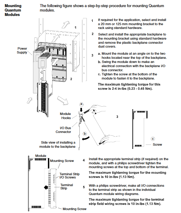 SCHNEIDER Modicon量子自动化系列