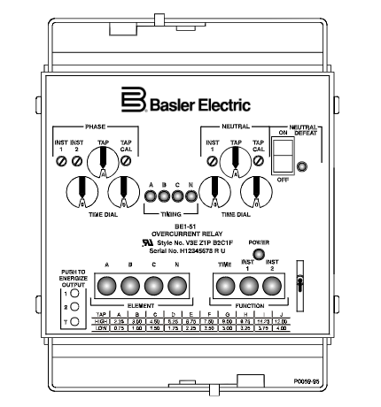 Basler BE1-51 微机时限过流继电器