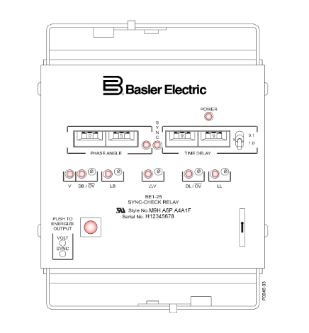 Basler BE1-25 同步检查继电器