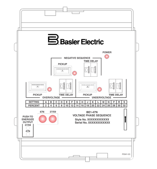 Basler BE1-47N 负序电压相序继电器