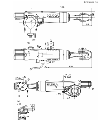 KUKA KR QUANTEC‑2 系列重载地面安装六轴工业机器人